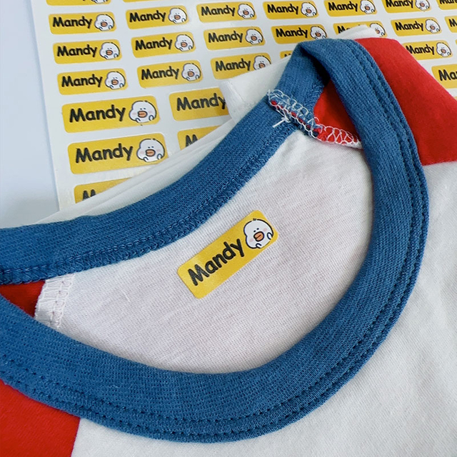 Adesivi di abbigliamento personalizzati