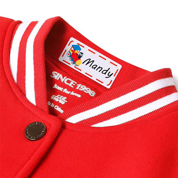 Etichette di abbigliamento per bambini