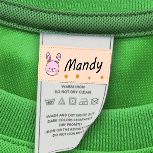 Etichette di abbigliamento per bambini