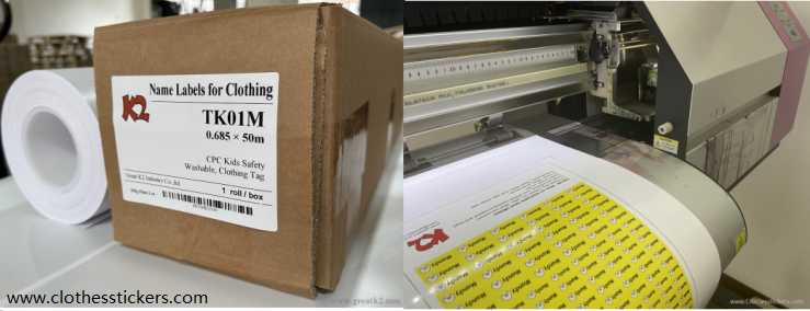 Materiale di etichette autoadesive lavabili